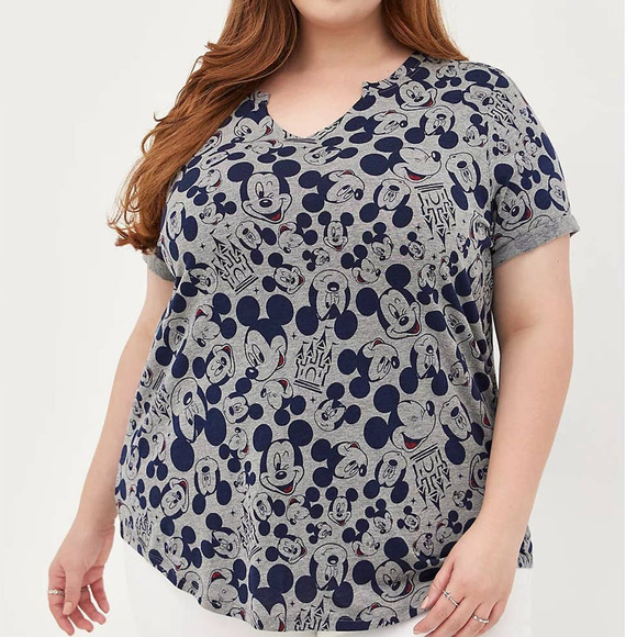 Torrid 1 (1X 14/16) Walt Disney World Mickey Mouse & Cinderella Castle T Shirt - Picture 3 of 4